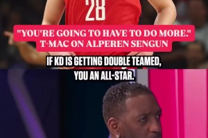 麦迪：KD被包夹时，申京作为另一位全明星必须要承担更多责任！